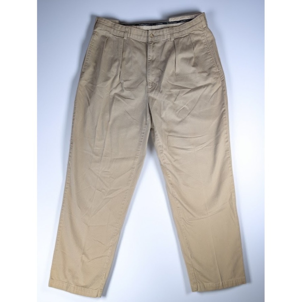 Polo Ralph Lauren Andrew Pants Men's 38x32 Khaki Tan Pleated Trousers